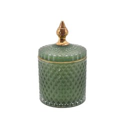 Krukker med lg i 2 strrelser og 3 farver